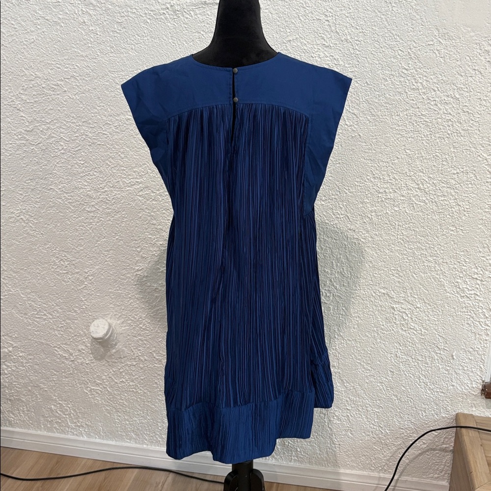 Anthropologie Blue Mini Dress Size Large - Picture 9 of 10